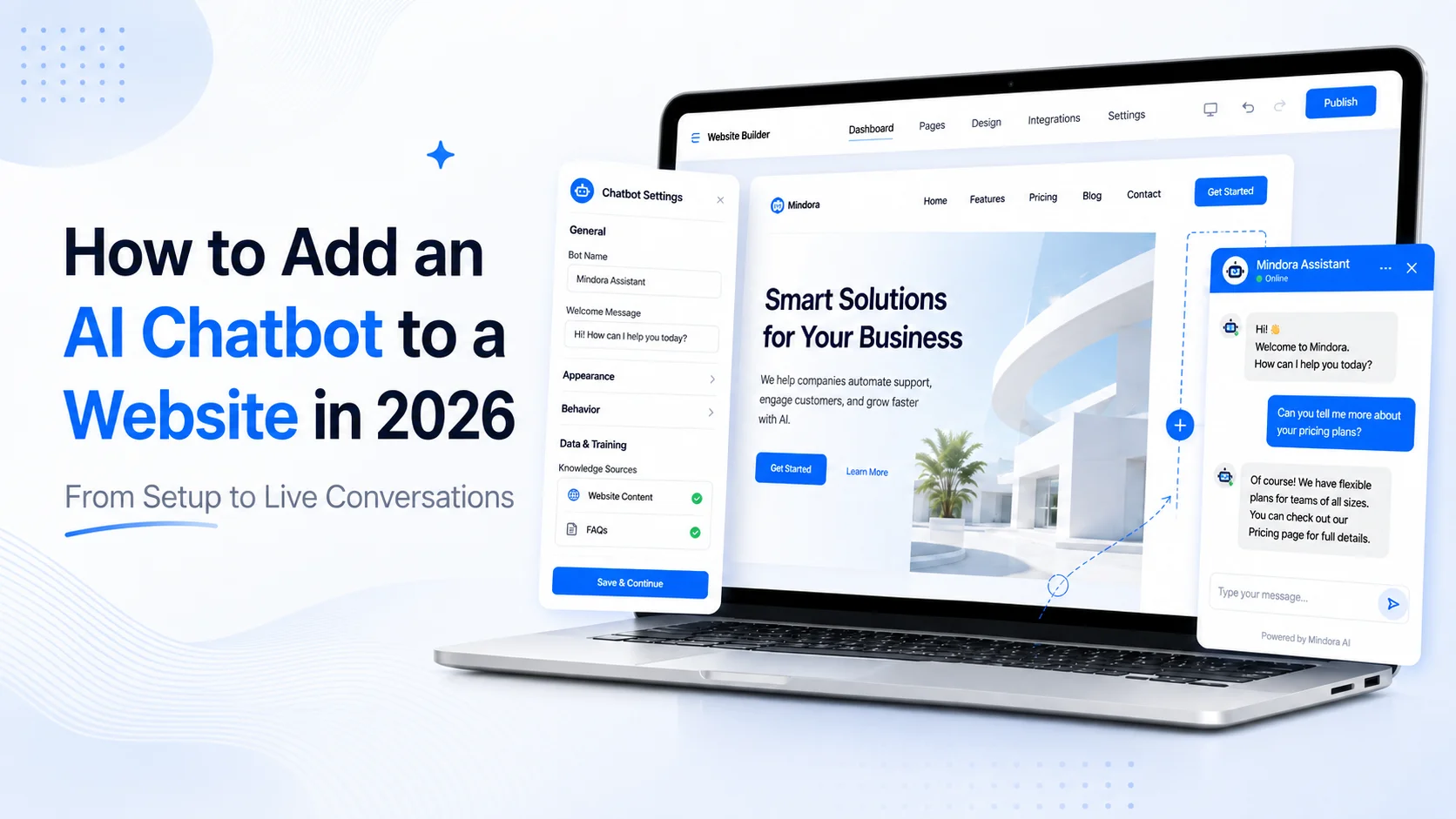 How to Add an AI Chatbot to a Website in 2026: From Setup to Live Conversations