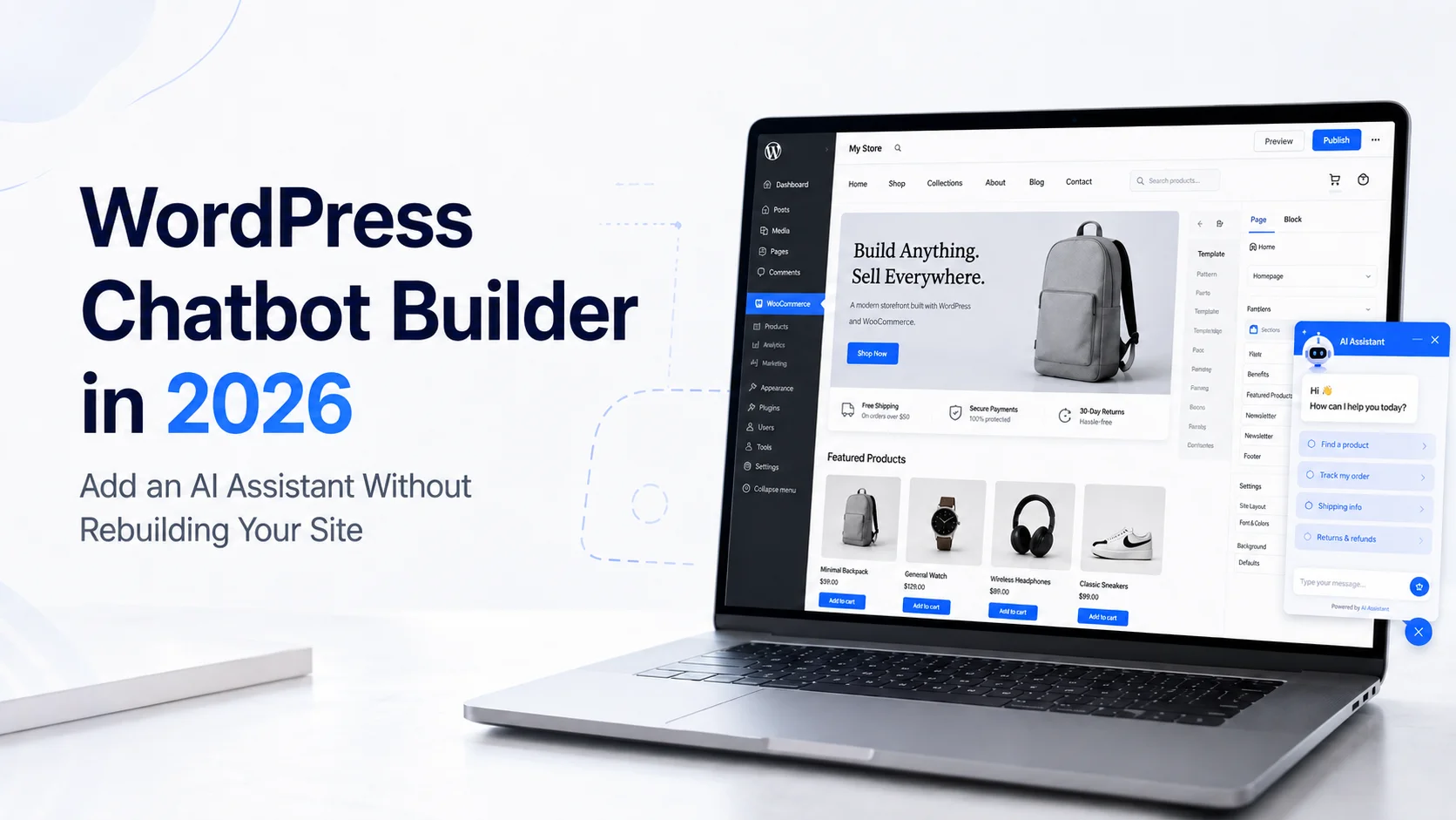 WordPress Chatbot Builder in 2026: Add an AI Assistant Without Rebuilding Your Site